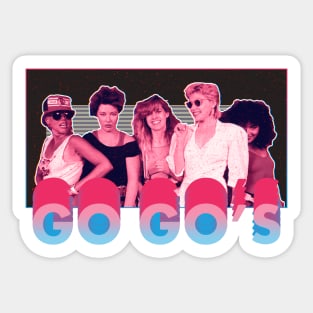 The Go-gos - 80s design Sticker